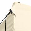 vidaXL Professional Folding Party Tent with 4 Sidewalls 3x4 m Steel Cream