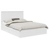 vidaXL Storage Bed with Drawer White 150 x 200 cm Engineered Wood