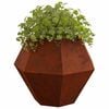vidaXL Planter 2 pcs Rusty 100 x 100 x 80 cm Weathering Steel