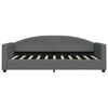 vidaXL Daybed with Trundle without Mattress Dark Grey 90x190 cm