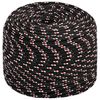 vidaXL Multipurpose Utility Rope 6 mm 50 m Black and Red PP