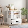 vidaXL Side Table White 50x50x60 cm Engineered Wood