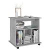 vidaXL Rolling Cabinet Concrete Grey 60x45x60 cm Engineered Wood