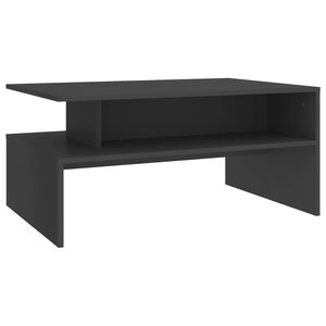 vidaXL Coffee Table | Grey | Engineered wood | Compact | Coffee Table