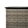 vidaXL 5 Piece Garden Bar Set with Cushions Grey Poly Rattan