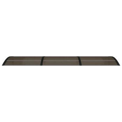 vidaXL Door Canopy Black 300x75 cm Polycarbonate