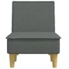 vidaXL Chaise Longue Dark Grey Fabric