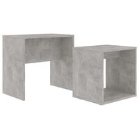 vidaXL Coffee Table Set Concrete Grey 48x30x45 cm Engineered Wood