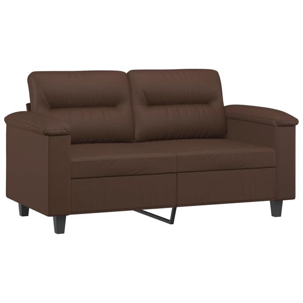 vidaXL 2-Seater Sofa Brown 120 cm Faux Leather