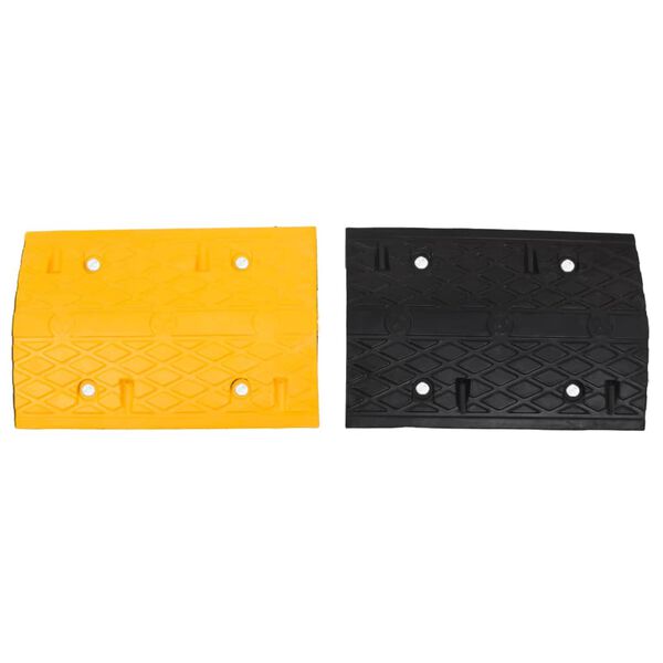 vidaXL Speed Hump Yellow&Black 323x32.5x4 cm Rubber