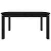 vidaXL Garden Table Black 82.5x50.5x45 cm Solid Wood Pine