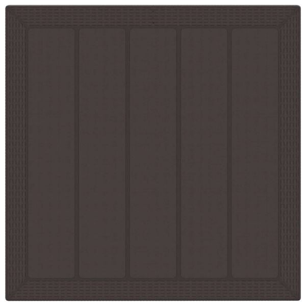 vidaXL Garden Dining Set 5 pcs Brown Polypropylene
