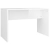 vidaXL Dressing Table Set High Gloss White 74.5x40x141 cm