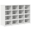 vidaXL Shoe Cabinet 103 x 30 x 67 cm Engineered Wood White