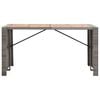 vidaXL 9 Piece Outdoor Bar Set Poly Rattan and Acacia Wood Grey