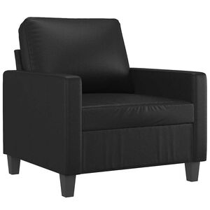 vidaXL Sofa Chair Black 60 cm Faux Leather