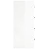 vidaXL Sideboard with 4 Drawers 60x30.5x71 cm High Gloss White