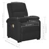 vidaXL Stand up Massage Chair Black Faux Leather