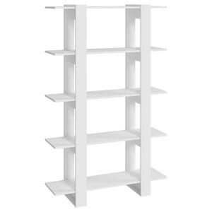 vidaXL Book Cabinet/Room Divider White 100x30x160 cm