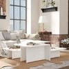 vidaXL Coffee Tables 2 pcs White 111.5x50x33 cm Engineered Wood