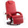 vidaXL TV Massage Recliner Red Faux Leather