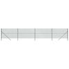 vidaXL Chain Link Fence Green 1.6x10 m