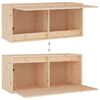 vidaXL TV Cabinets 2 pcs Solid Wood Pine