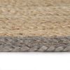 vidaXL Handmade Rug Jute with Grey Border 150 cm