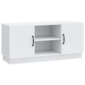 vidaXL TV Cabinet White 102 x 34.5 x 47 cm Engineered Wood