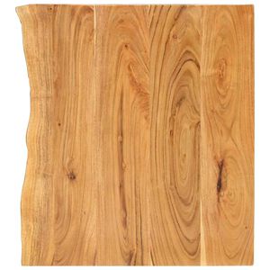 vidaXL Bathroom Vanity Top Solid Acacia Wood 80x52x2,5 cm