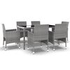 vidaXL Garden Dining Set | Grey