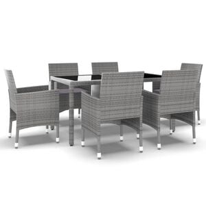 vidaXL Garden Dining Set | Grey