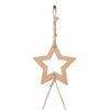 vidaXL&nbsp;Hanging Christmas Trees with Top Stars 2 pcs 42x90 cm Natural Branch