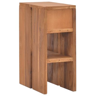 vidaXL Bedside Cabinet 20x35x50 cm Solid Teak Wood