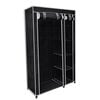 vidaXL Folding Wardrobe Black 110x45x175 cm