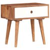 vidaXL Bedside Table Solid Acacia Wood 45x30x45 cm