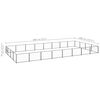 vidaXL Dog Kennel Black 32 m&sup2; Steel