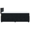 vidaXL Box Spring Bed with Mattress Black King Single Velvet