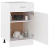vidaXL Drawer Bottom Cabinet Lyon White 50x46x81.5 cm Engineered Wood