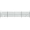 vidaXL Chain Link Fence with Spike Anchors Green 1.8x10 m