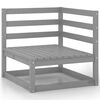 vidaXL 7 Piece Garden Lounge Set Grey Solid Pinewood