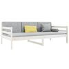 vidaXL Day Bed without Mattress White 90x190cm Solid Wood Pine