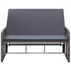 vidaXL 2 Piece Garden Lounge Set with Cushions Poly Rattan Grey