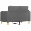 vidaXL 2-Seater Sofa Dark Grey 120 cm Fabric