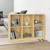 vidaXL Book Cabinet 104x33x76 cm Solid Pinewood