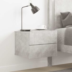 vidaXL Bedside Cabinet Concrete Grey 40x30x30 cm Engineered Wood