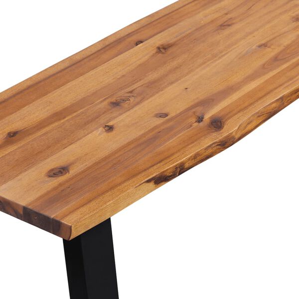 vidaXL Bench Solid Acacia Wood 145 cm
