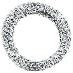 vidaXL Razor Wire Helical Wire Roll Galvanized Steel 60 m