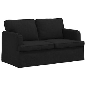 vidaXL Sofa Black 144 x 80 x 85 cm Fabric