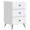 vidaXL Bedside Cabinet White 43 x 41 x 66.5 cm Engineered Wood